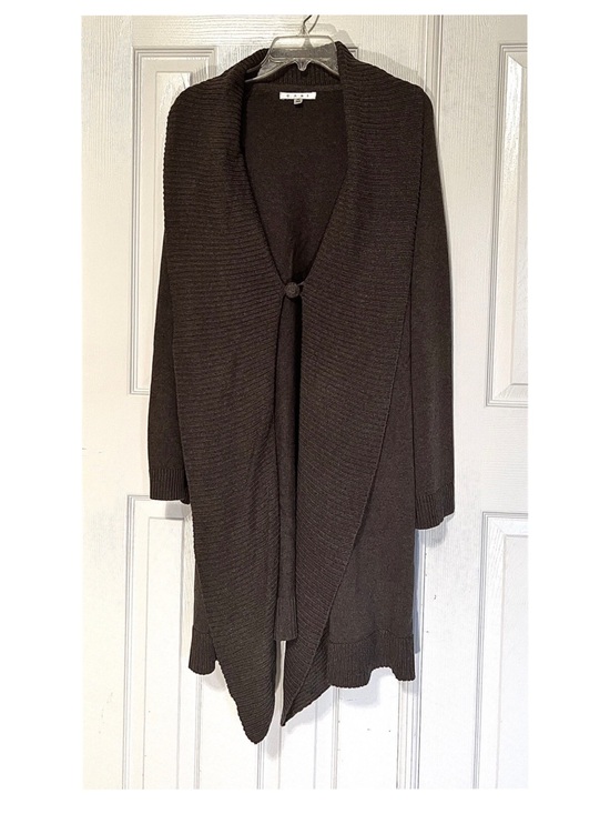 CAbi Sweaters - Cabi Women Brown Collared Long Sleeve Sweater Cardigan Medium